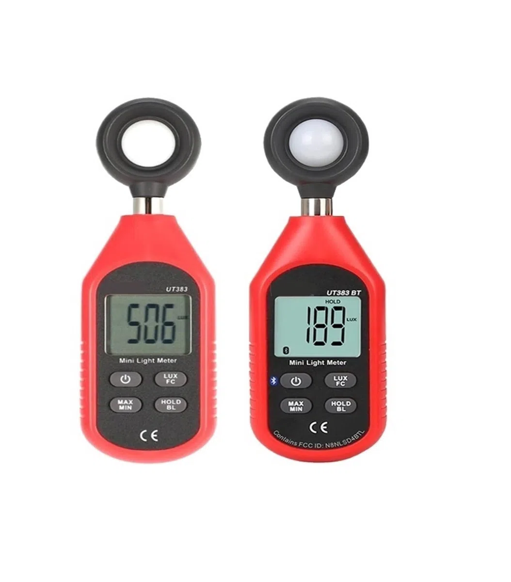 Miernik światła UV, UT383 UT383BT Cyfrowy luksomierz Tylko Bluetooth Mini światłomierz Sprzęt do testów środowiskowych Ręczny iluminator(UT383)