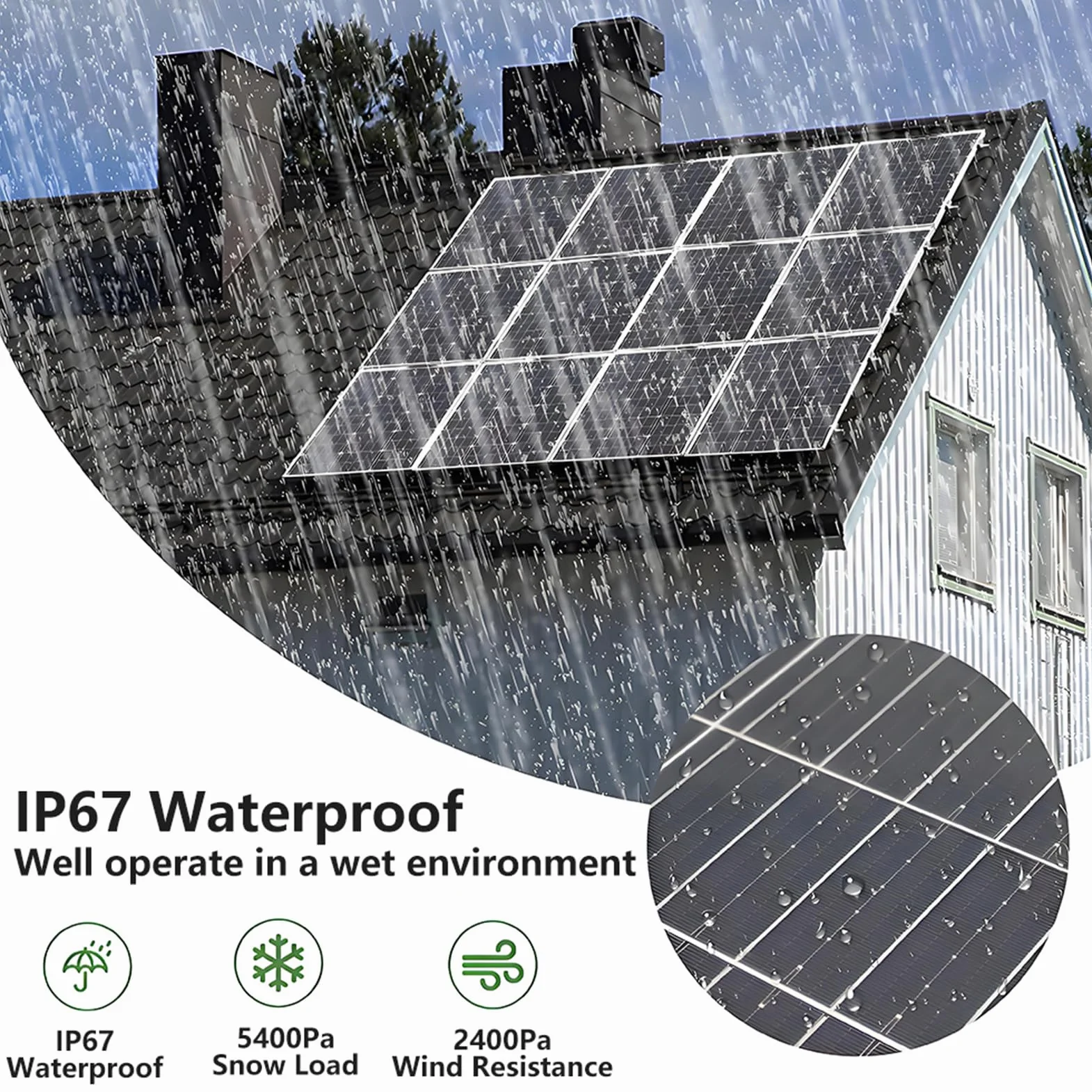 300 W Elastyczny Monokrystaliczny Moduł Słoneczny 40 A Kontroler Słoneczny DIY Zestaw Paneli Słonecznych do Ładowania Akumulatora 12 V - Kampery Przyczepy Kempingowe 1 * 300W