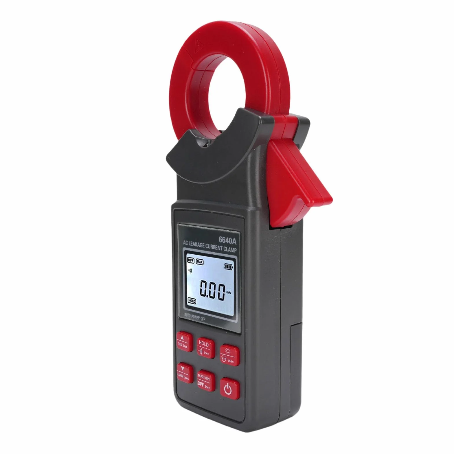 AC Prąd Upływowy Miernik Cęgowy 0mA 300A ETCR6640A 40mm Szczęki