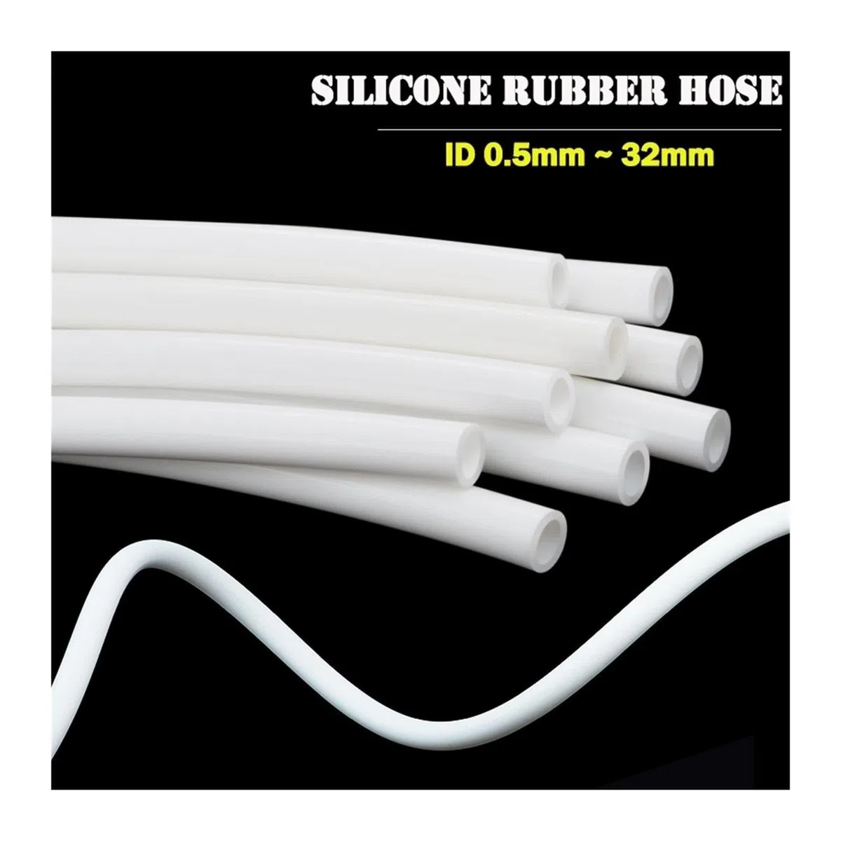 White Silicone Tube ID 0.5mm ~ 32mm Hose