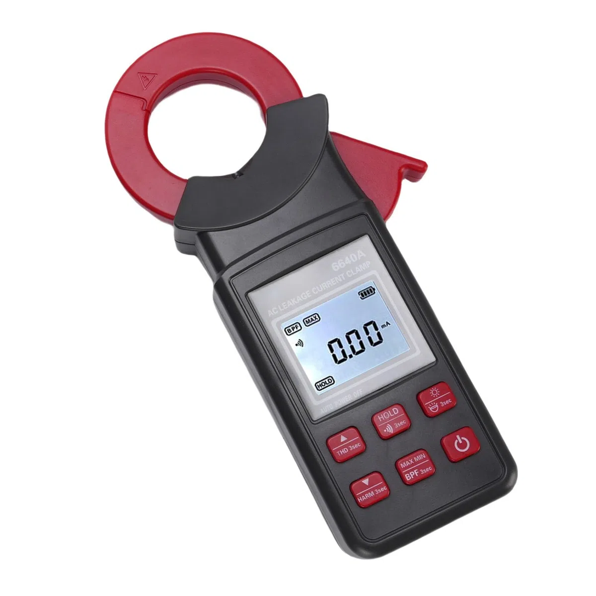 AC Prąd Upływowy Miernik Cęgowy 0mA 300A ETCR6640A 40mm Szczęki