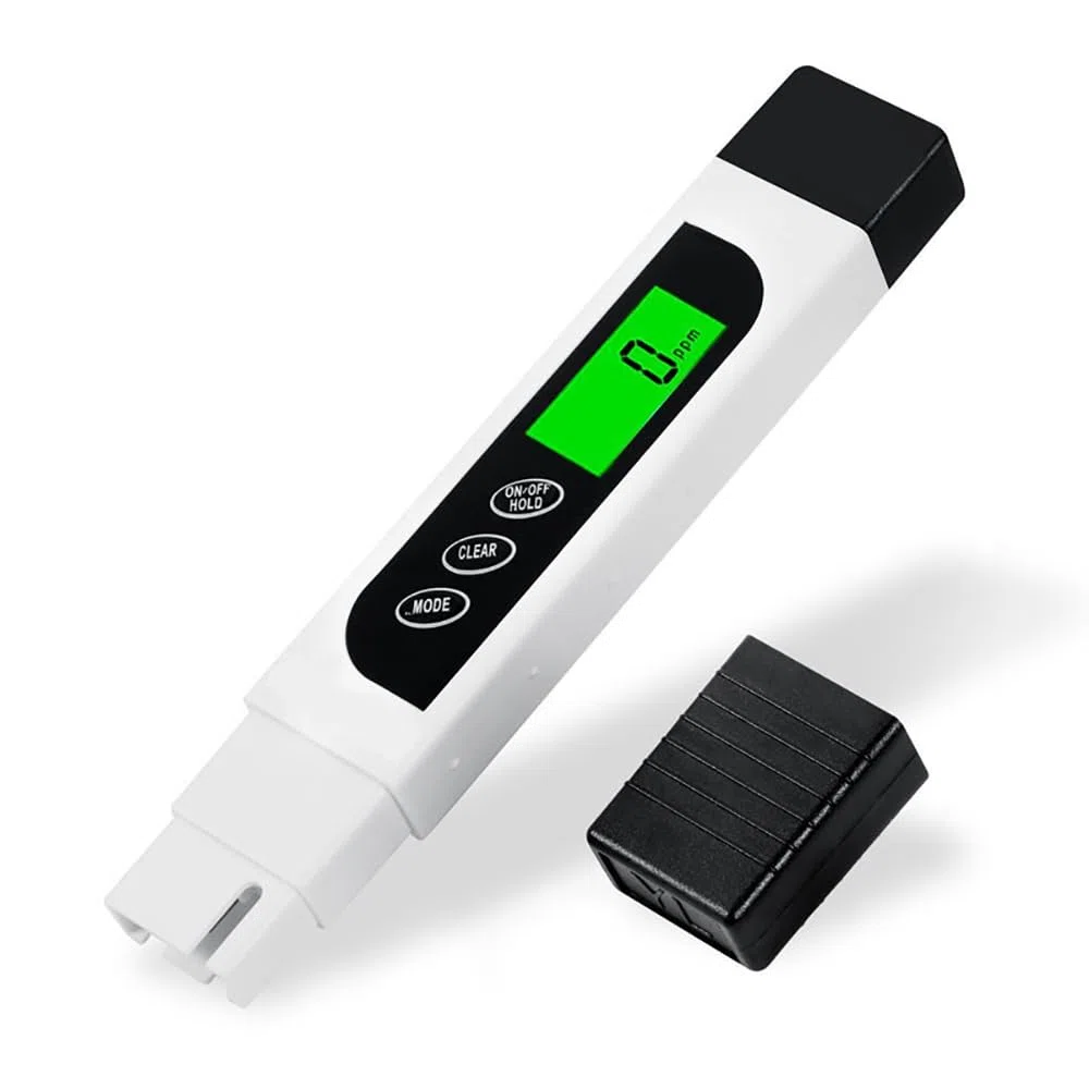 TDS miernik 3 w 1 TDS, EC i miernik temperatury, zakres pomiarowy 0-9990 ppm, cyfrowe zestawy do testowania wody, podświetlany wyświetlacz LCD, do wody pitnej, studni, basenu, akwarium,