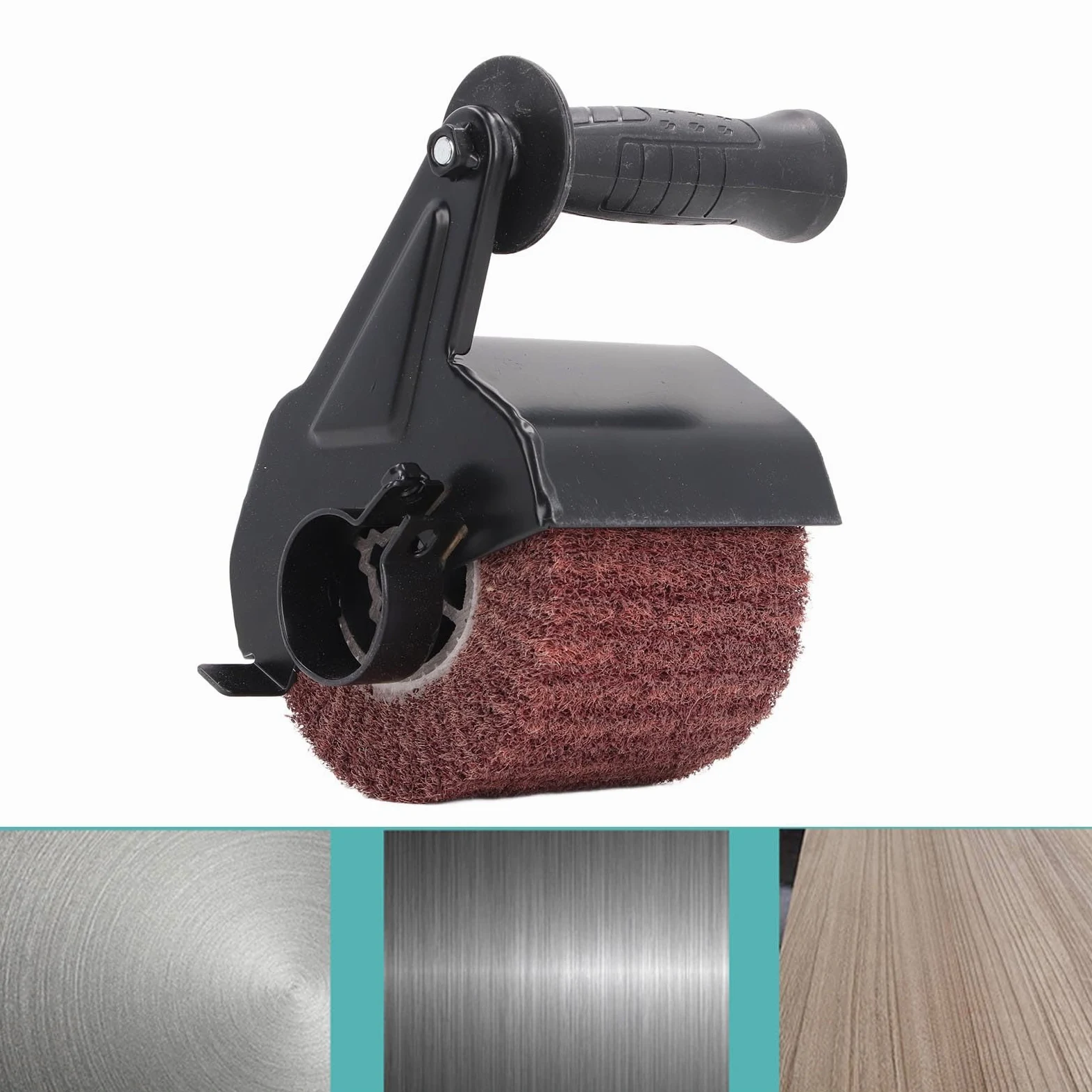 Yosoo Health Gear Zestaw kół Polerskich M10 do Szlifierki Kątowej, Akcesorium do Maszyny Polerskiej z rękojeścią, Kluczem, Wałem i podkładką, Polerowania Metalu i Drewna