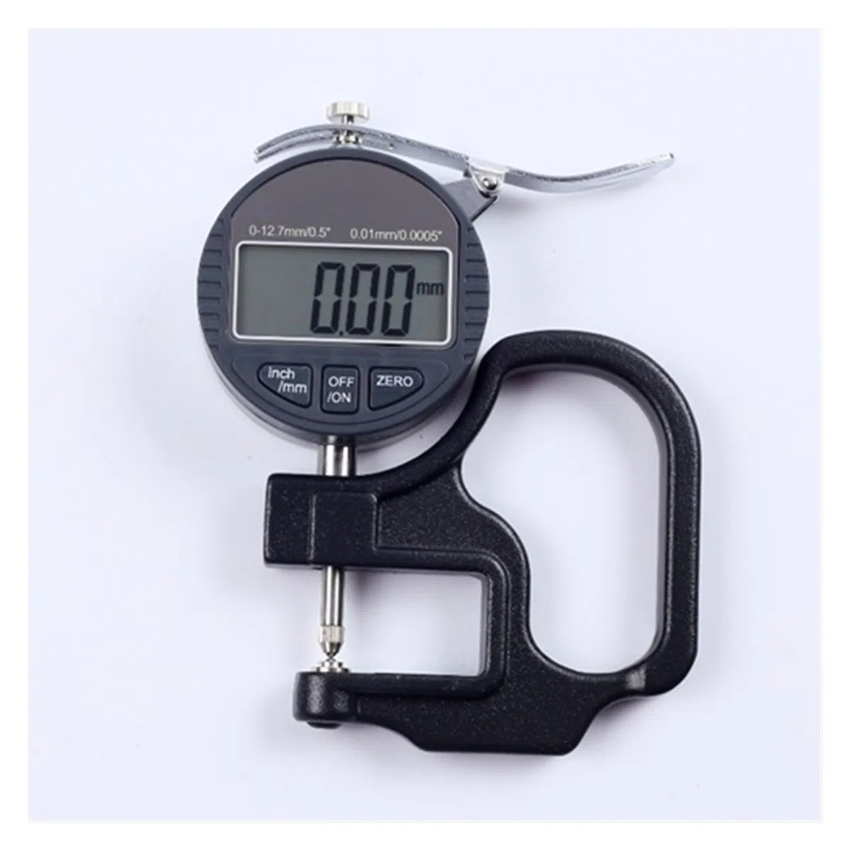 0-10mm Elektroniczny Cyfrowy Miernik Grubości 0.001mm/0.01mm Okrągła Główka Mikronowy Wskaźnik Obiektyw Mikrometr LCD Wysoka Precyzja(0.01mm)