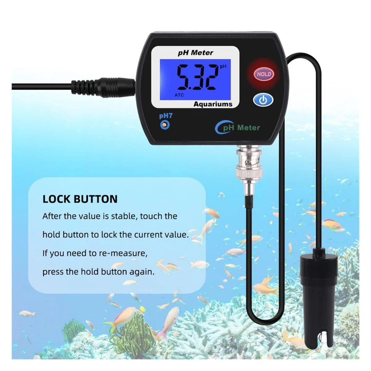 Przenośny miernik PH Tester dokładny długopis cyfrowy PH-990 kieszonkowy akwarium wino mocz LCD Test z dużym ekranem Wysoka Czułość(UK Version)