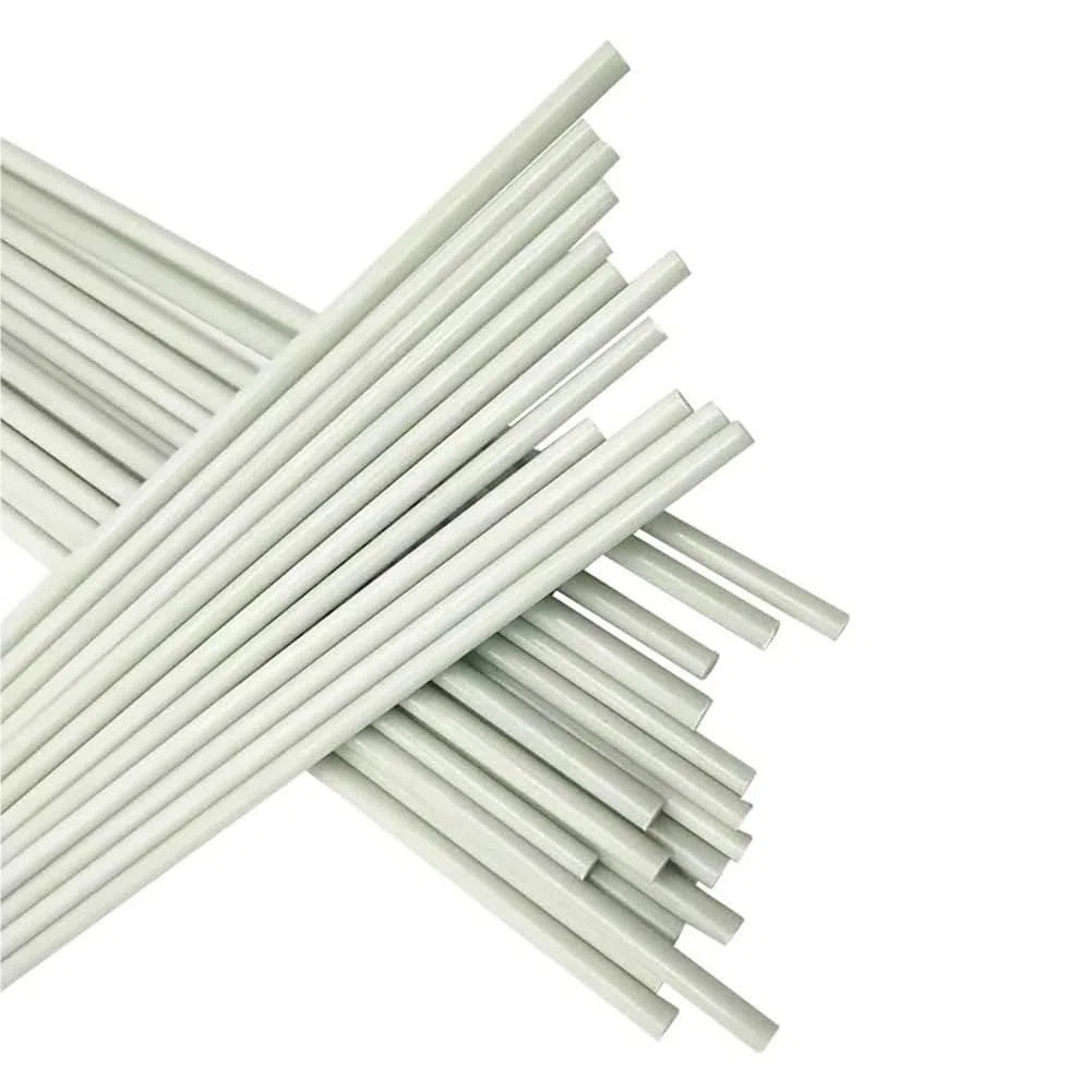 10/20 szt. Białe pręty z włókna szklanego - średnica 0,8-2,8 mm Solidne włókno szklane do boi wędkarskich, rękodzieła i nie tylko - długość 400 mm(20pcs 0.8x400mm)