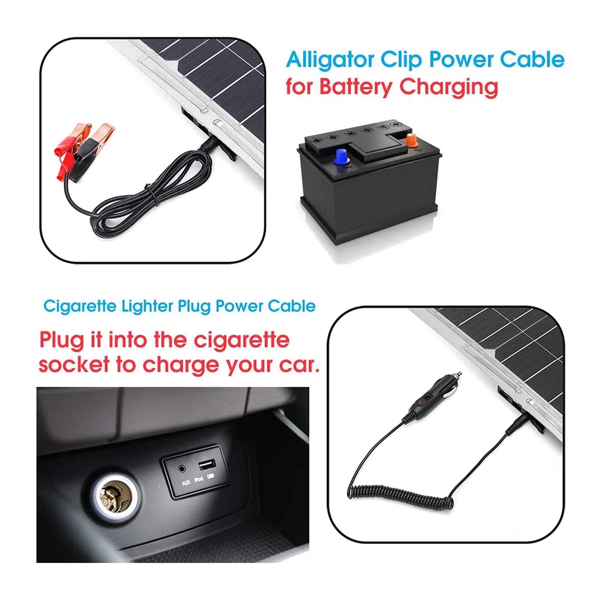 Panel słoneczny, 3 0W/50W 30A Controller 18V Monocrystalline Flexible Solar Panel Dual USB 12V/5V DC for Car Yacht Battery Boat Charger Elastyczne ogniwo słoneczne(Color:50W 10A Controller)